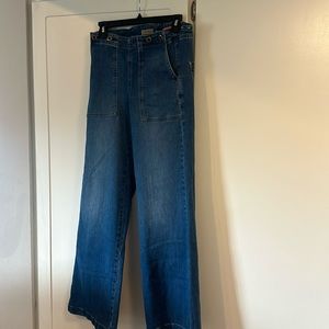 Anthropology, Pilcro brand jeans, wide leg size 27